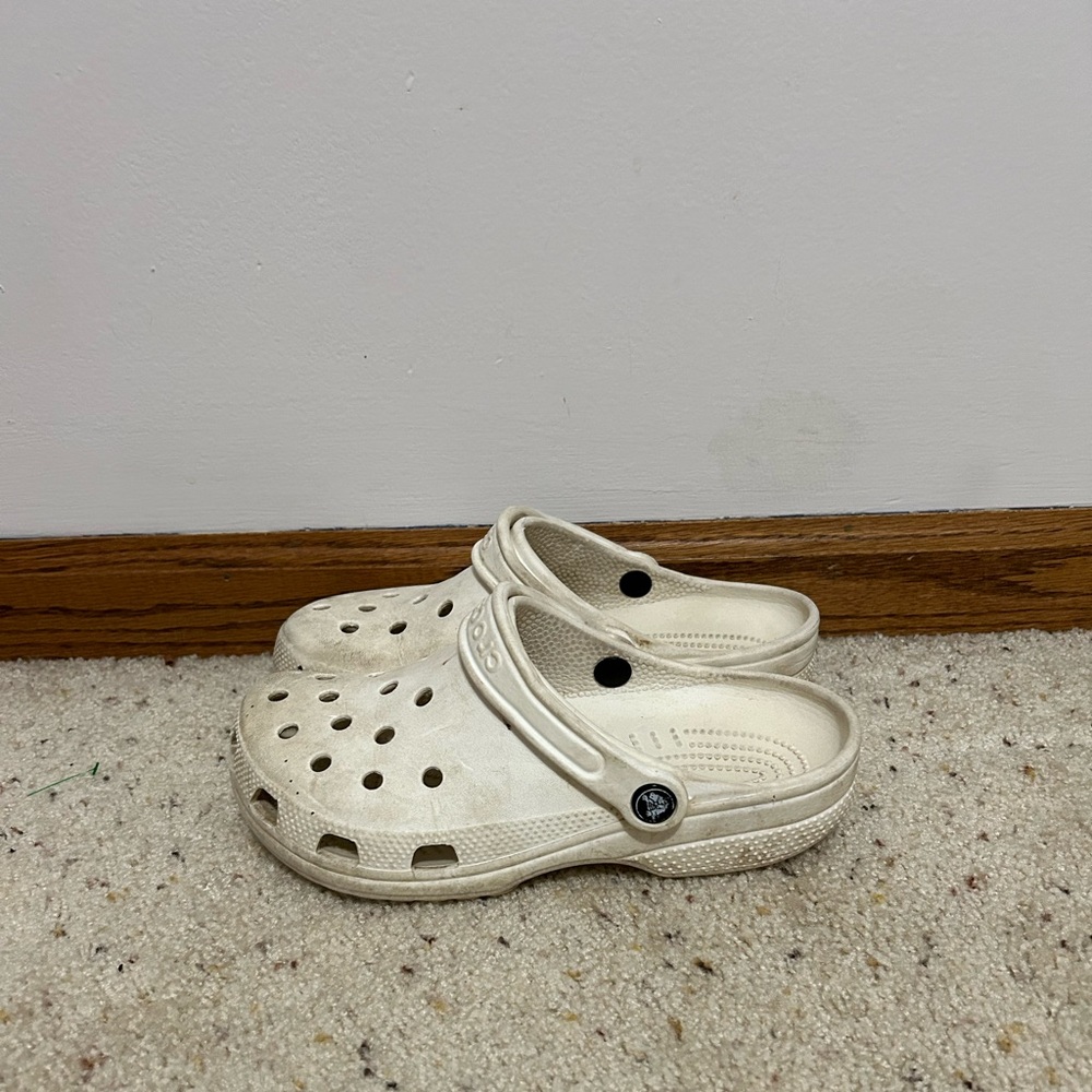 Women's size 5 White Crocs